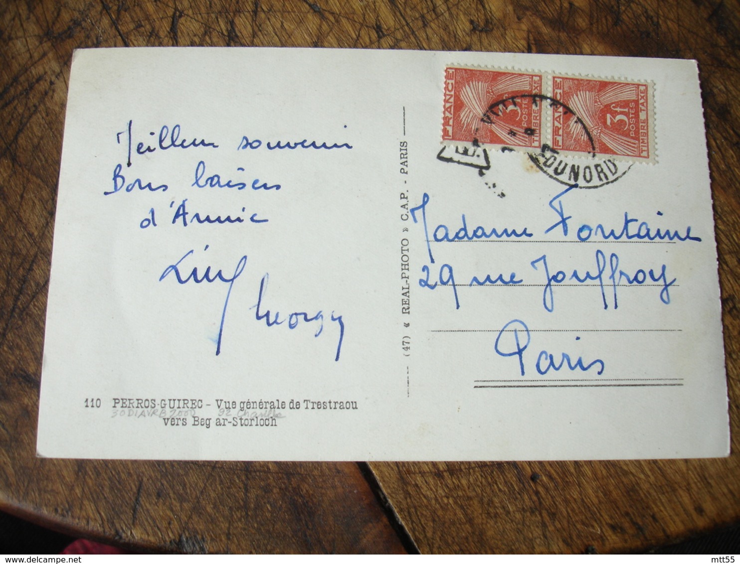 Lettre Taxee Tilbre Gerbe Gerbes Paire De 3 F - 1859-1959 Lettres & Documents