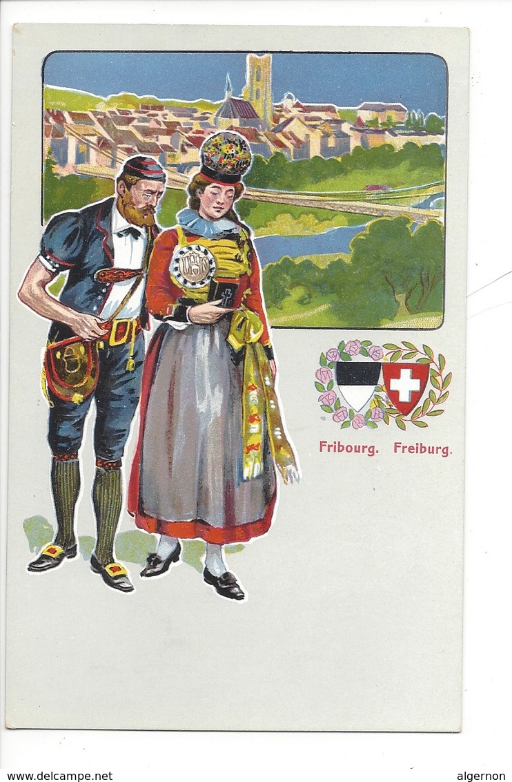 21947 - Costumes Suisses Fribourg Freiburg Schweizer Trachten - Costumes