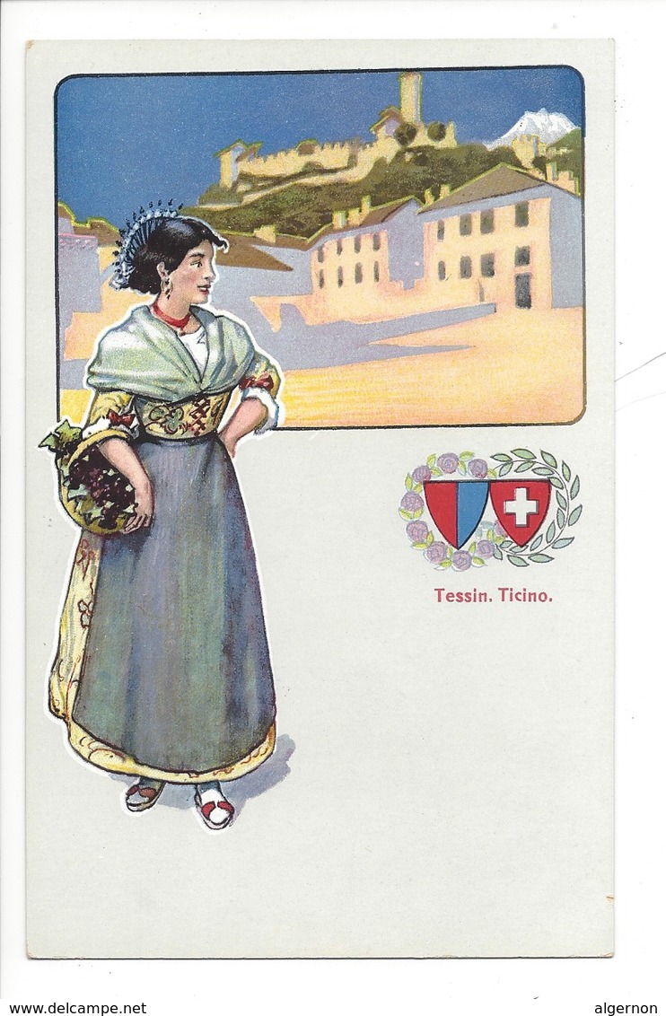 21948 - Costumes Suisses Tessin Ticino Schweizer Trachten - Costumes