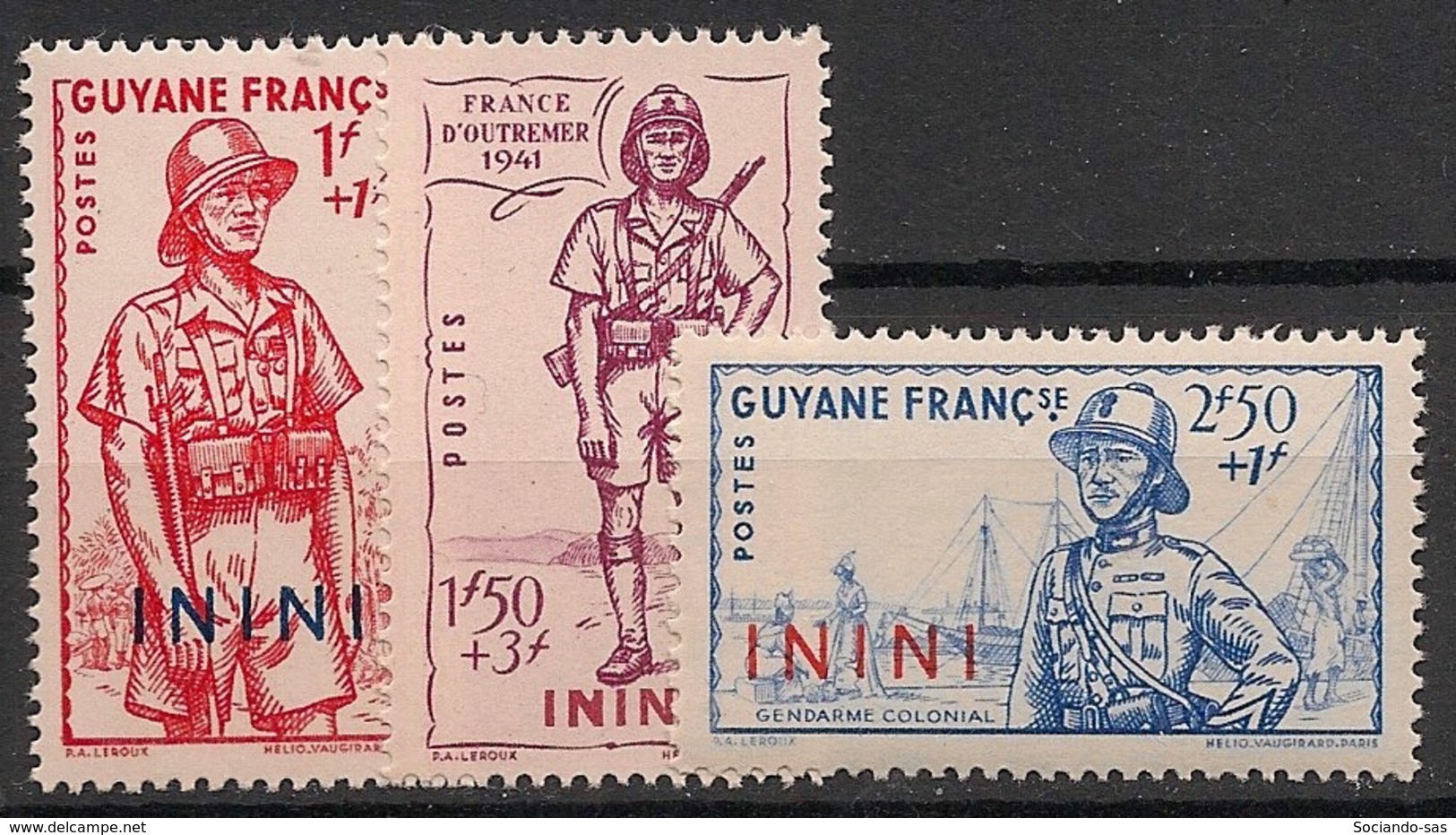 Inini - 1941 - N°Yv. 48 à 50 - Défense De L'empire - Neuf Luxe ** / MNH / Postfrisch - Neufs