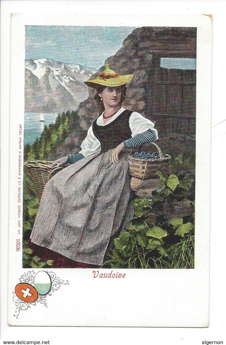 21953 - Costumes Suisses Vaudoise Schweizer Trachten - Costumes