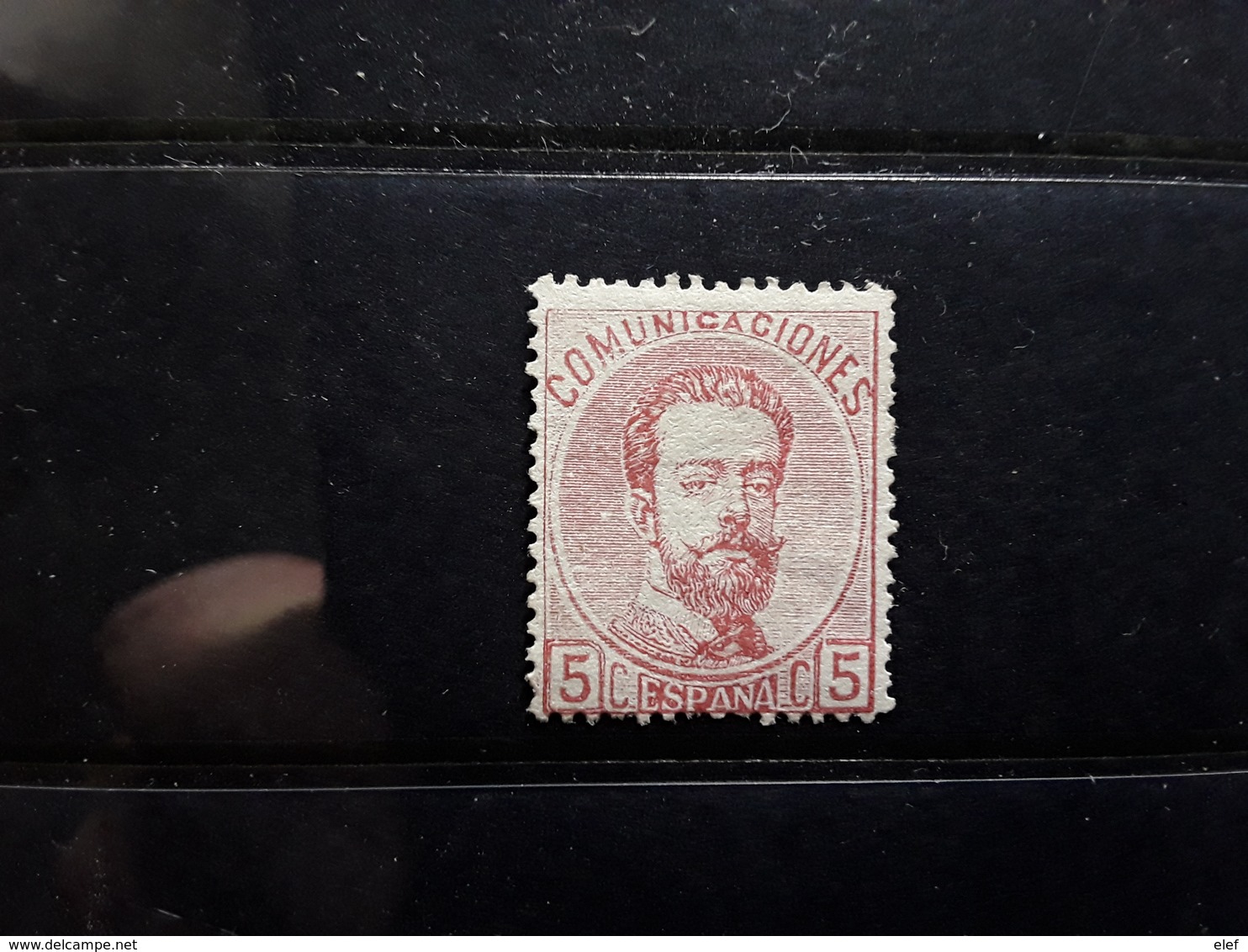 ESPAGNE / ESPANA / SPAIN / SPANIEN ,1872 AMEDEO I,  Yvert No 117, 5 C Rose Neuf * MH TB - Unused Stamps