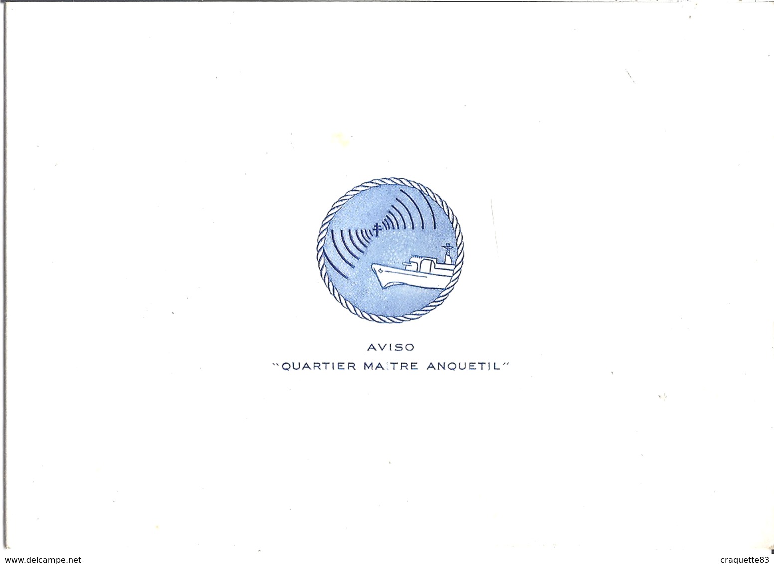 AVISO "QUARTIER MAITRE ANQUETIL"    CARTE EN 2 VOLETS  VIERGE - Documents