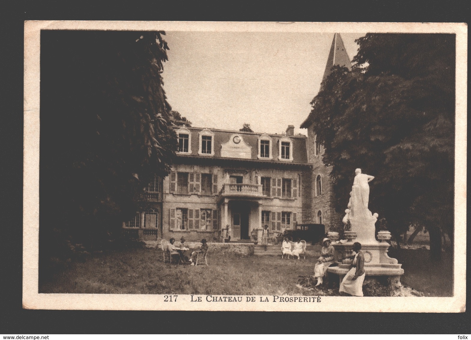 Cartigny - Le Château De La Prospérité - L'Ange De L'Eternel, Sté Philantrop. - Expedié De La Belgique - Cartigny