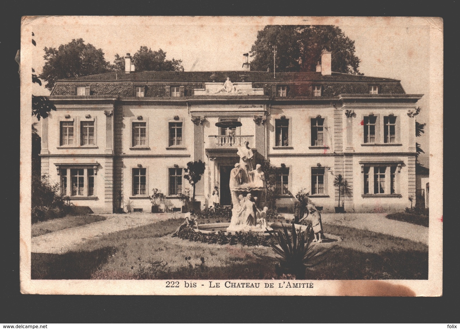 Cartigny - Le Château De L'Amitié - L'Ange De L'Eternel, Sté Philantrop. - Expedié De La Belgique - Cartigny
