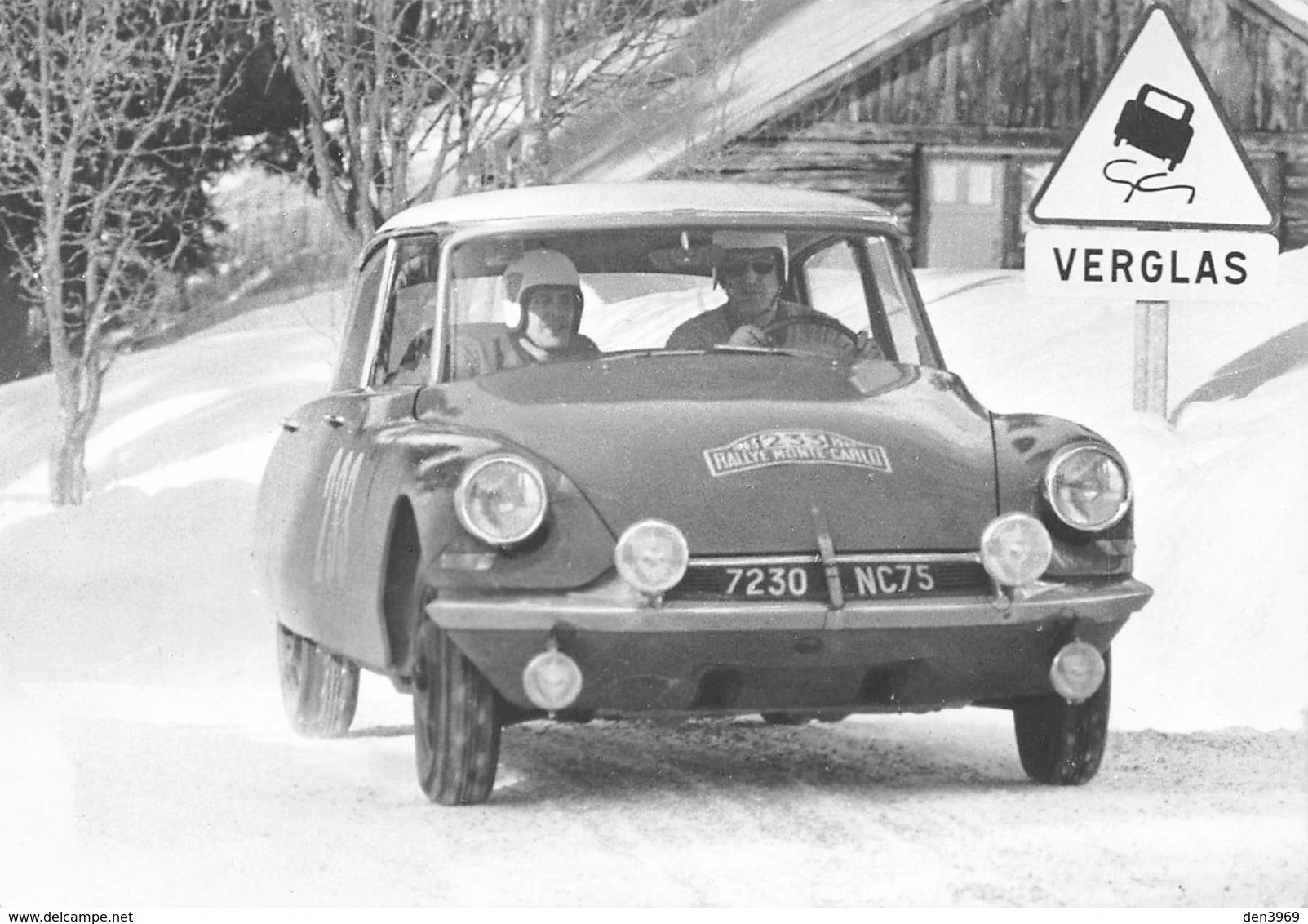 Rallye De MONTE-CARLO 1963 - 2ème Toivonen Et Jarvi Sur DS 19 Citroën - Photo Ph. Dreux - Monte-Carlo
