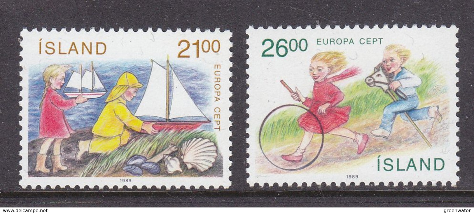 Europa Cept 1989 Iceland 2v ** Mnh (42614C) - 1989