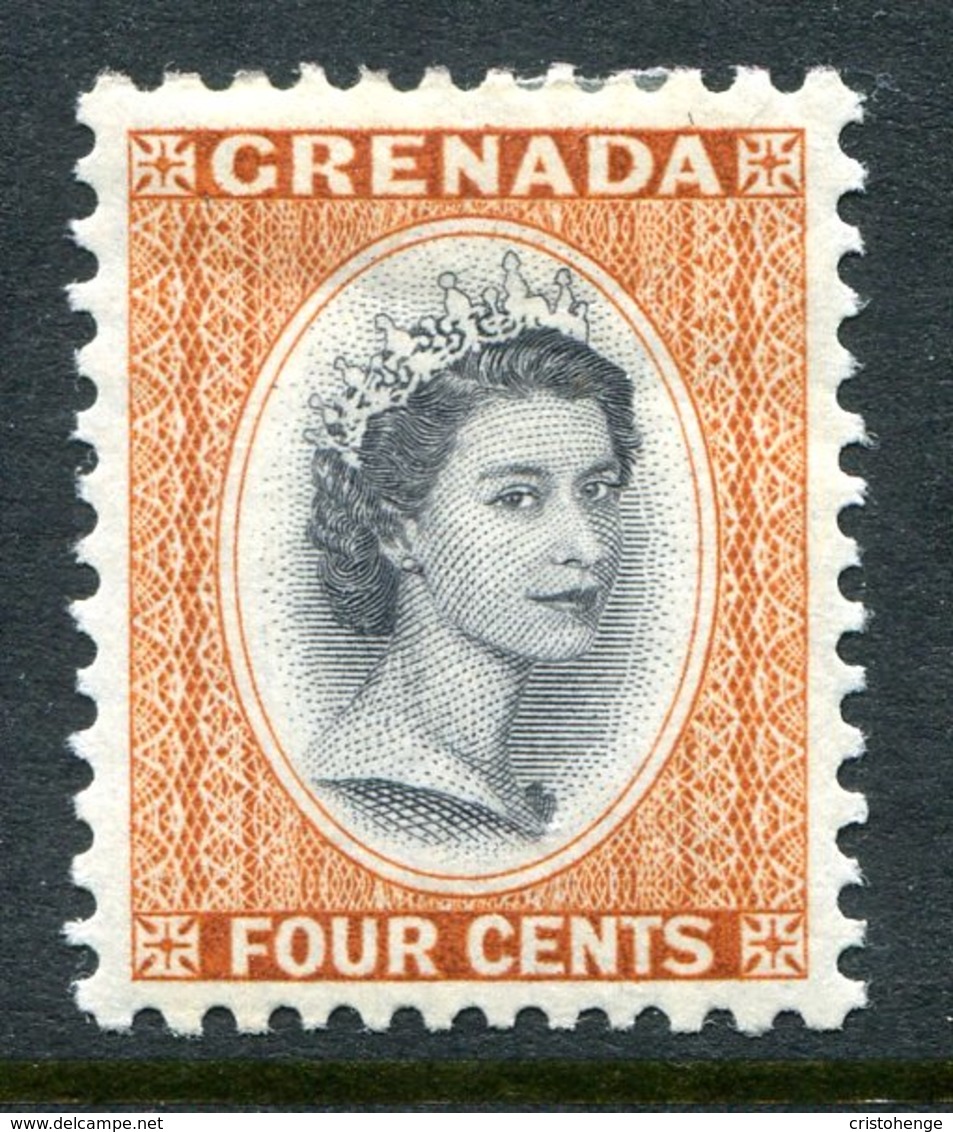 Grenada 1953-59 QEII Definitive - 4c Brown-orange HM (SG 196) - Grenada (...-1974)