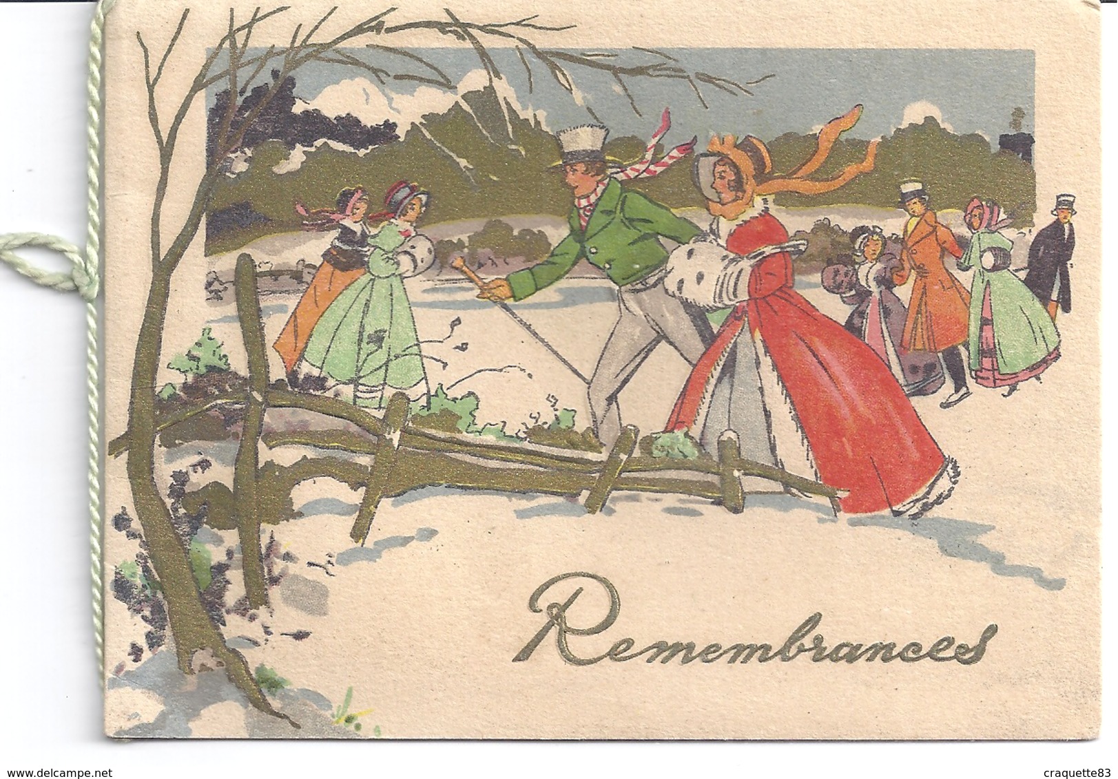 "REMEMBRANCES  "   With All Good Wishes At This Happy Season" - Nouvel An