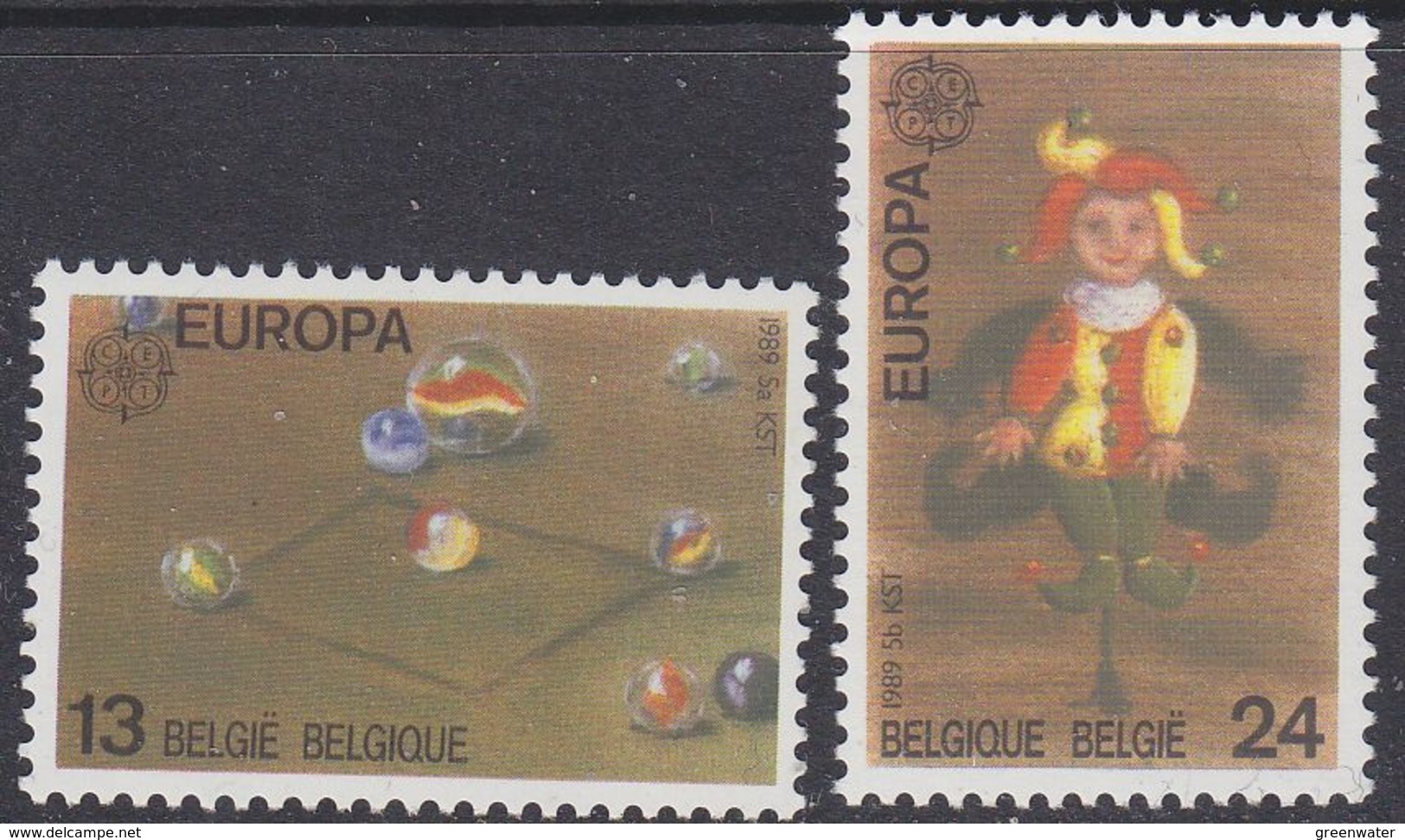 Europa Cept 1989 Belgium 2v ** Mnh (42614P) - 1989