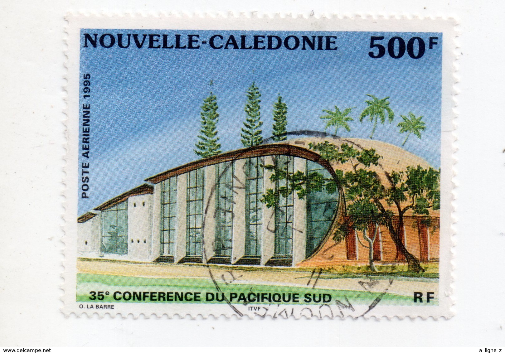 Env 1 : Nouvelle Caledonie Stamp Timbre Oblitéré 35ème Conférence Du Pacifique Sud - Gebruikt
