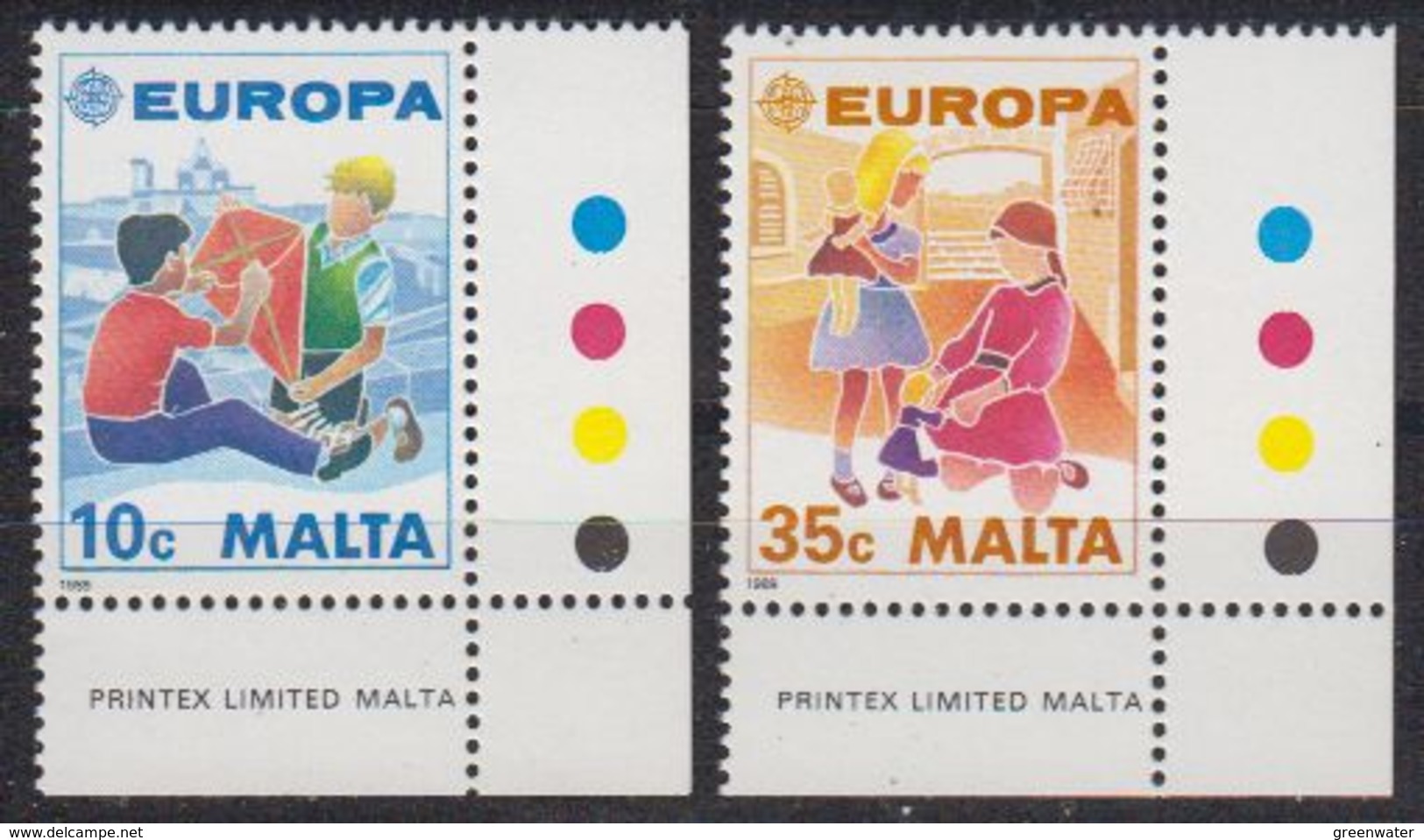 Europa Cept 1989 Malta 2v (corner, Traffic Lights) ** Mnh (42615A) - 1989