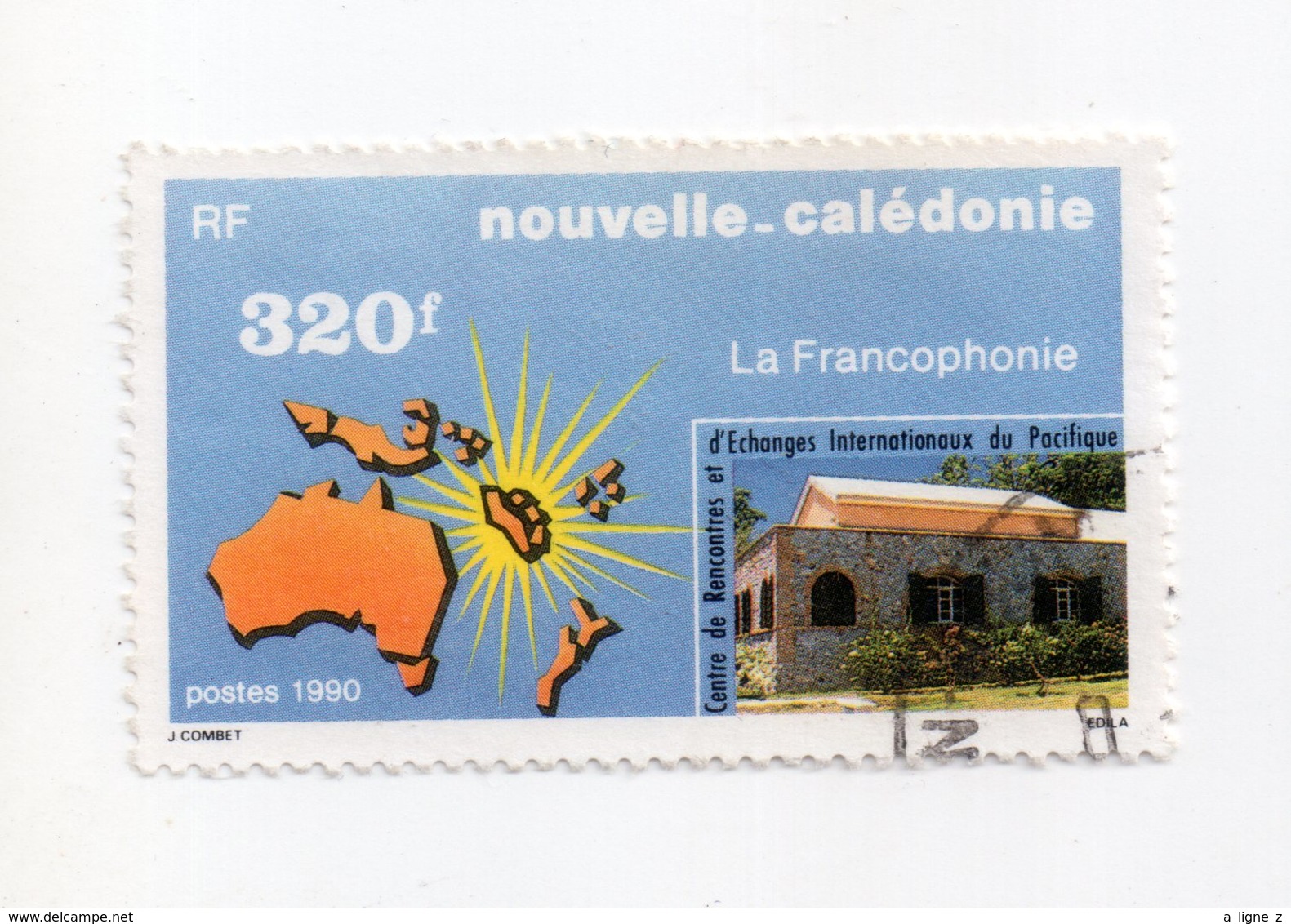 Env 1 : Nouvelle Caledonie Stamp Timbre Oblitéré La Francophonie - Usados