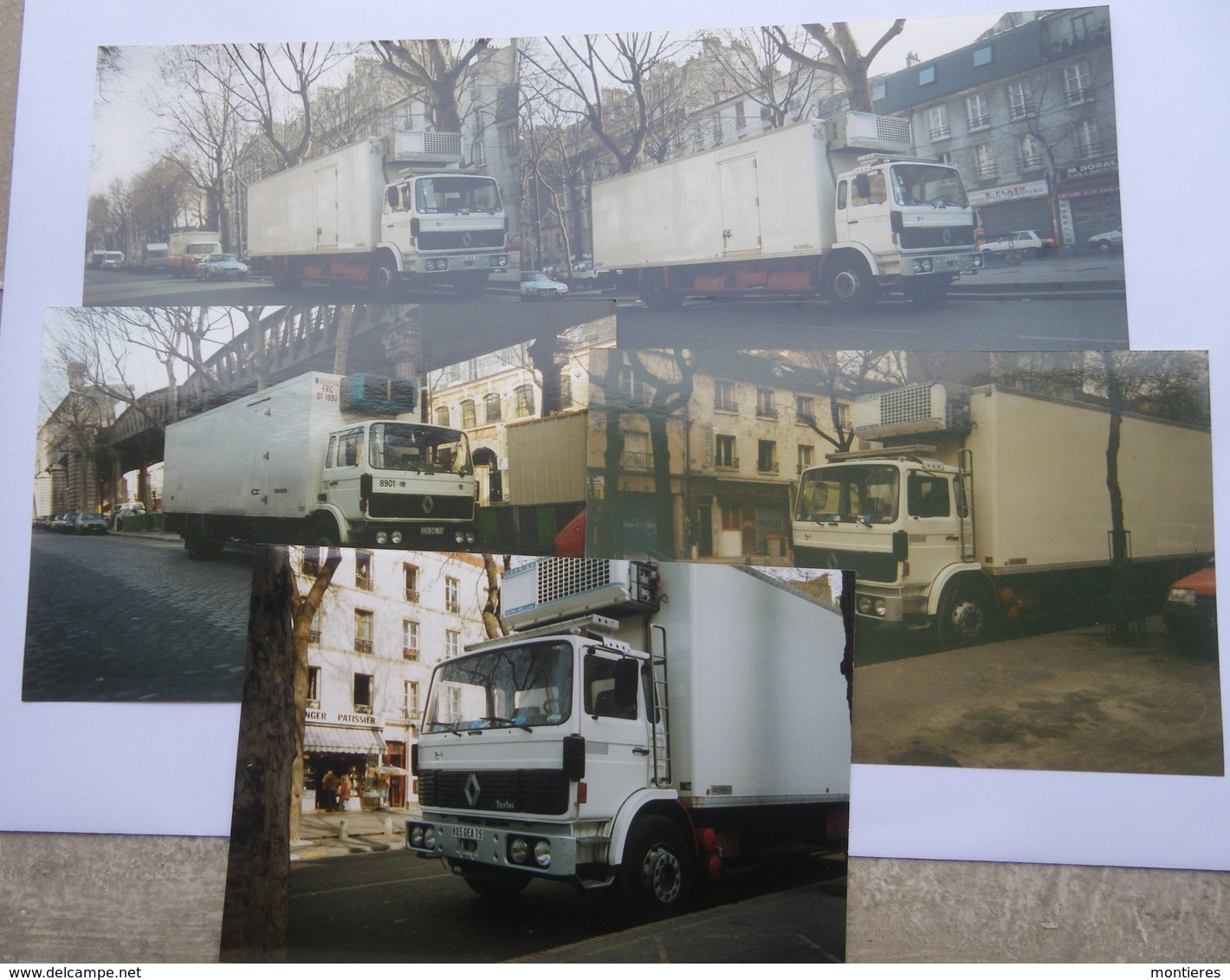 RENAULT BERLIET FRIGORIFIQUE - LOT 5 PHOTOS PRISES A PARIS - RVI - Trucks