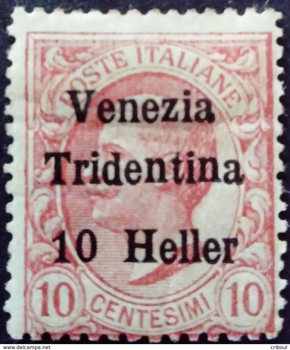 Trentin Occupation Italie Italy Italia Surchargé Overprint Soprastampati Venezia Tridentina 1918 Yvert 29 * MH - Trentino