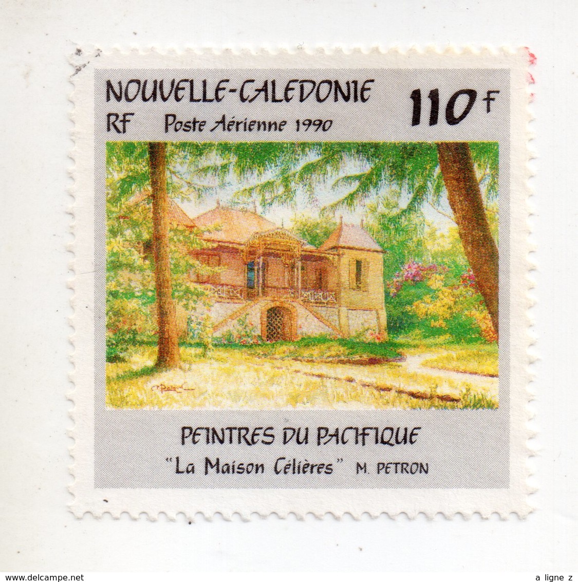 Env 1 : Nouvelle Caledonie Stamp Timbre Oblitéré Peintres Du Pacifique La Maison Célieres M PETRON - Usati