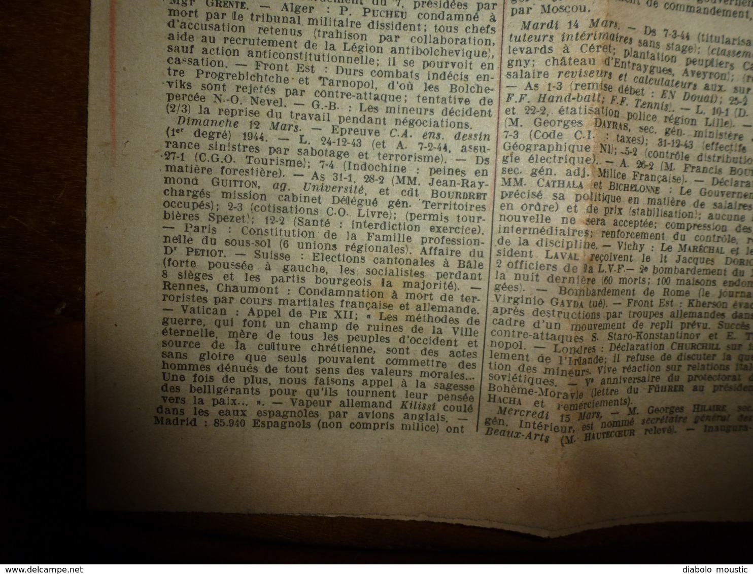 1944 rare journal des étudiants prisonniers :L' INFORMATION UNIVERSITAIRE: Problèmes d' Université ;etc