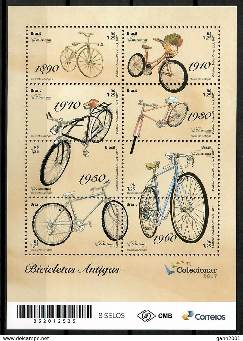 Brazil 2017 Brasil / Cycling Bikes Bicycles MNH Ciclismo Bicicletas / Cu12203  41-3 - Vélo