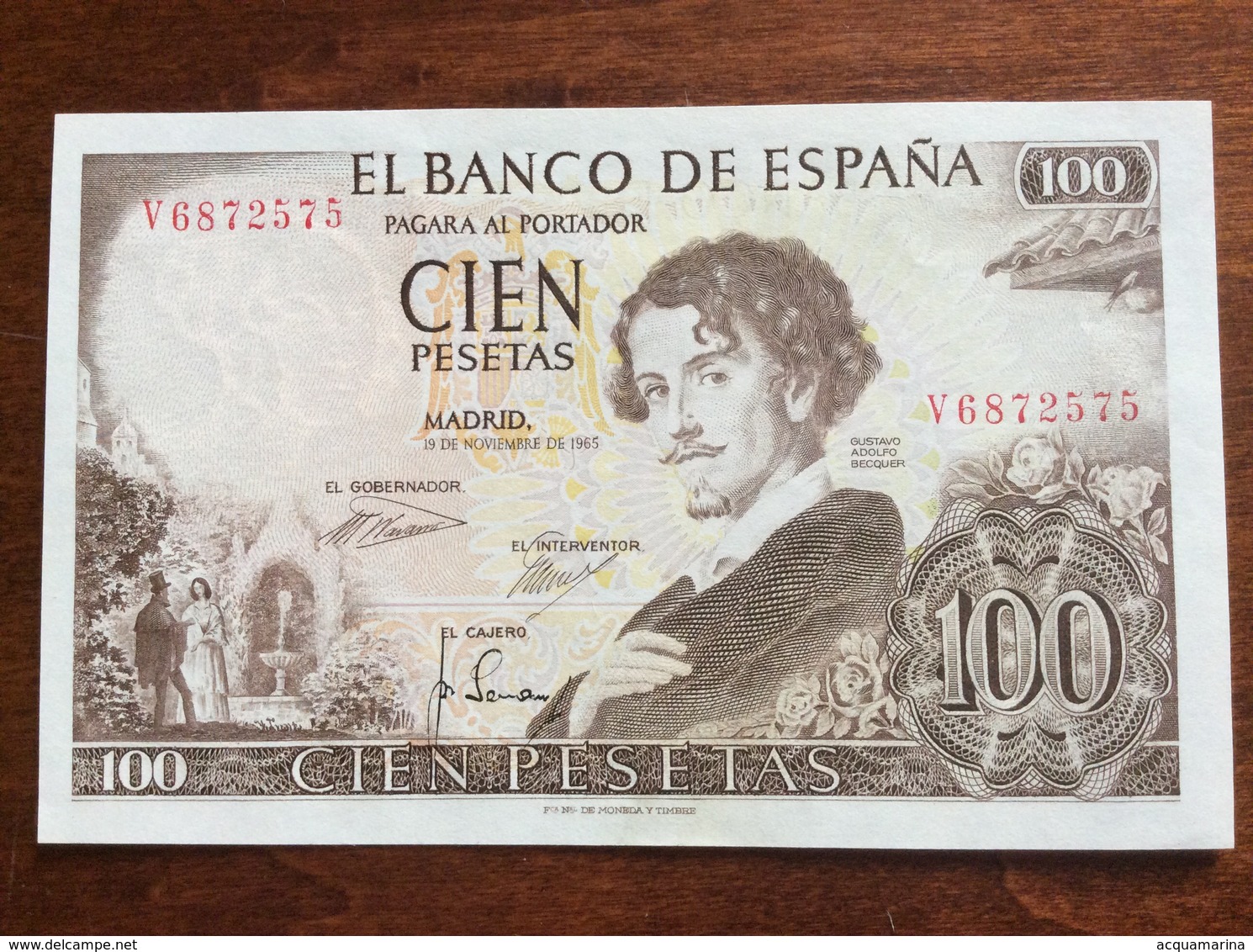 SPAGNA SPAIN 100 PESETAS 19/11/1965 UNC - 100 Pesetas