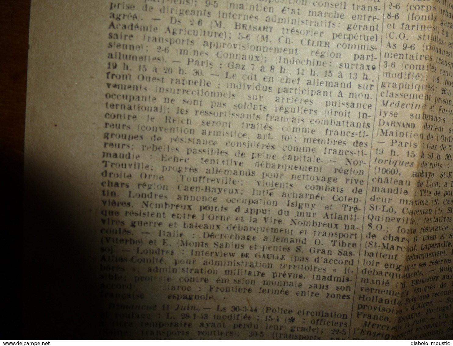 1944 rare journal des étudiants prisonniers :L' INFORMATION UNIVERSITAIRE: Début de la Fin du nazisme; etc