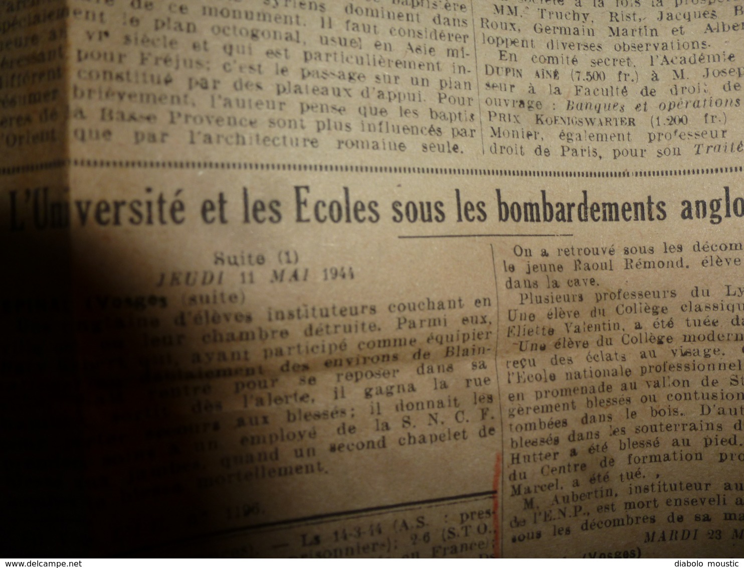 1944 rare journal des étudiants prisonniers :L' INFORMATION UNIVERSITAIRE: Début de la Fin du nazisme; etc