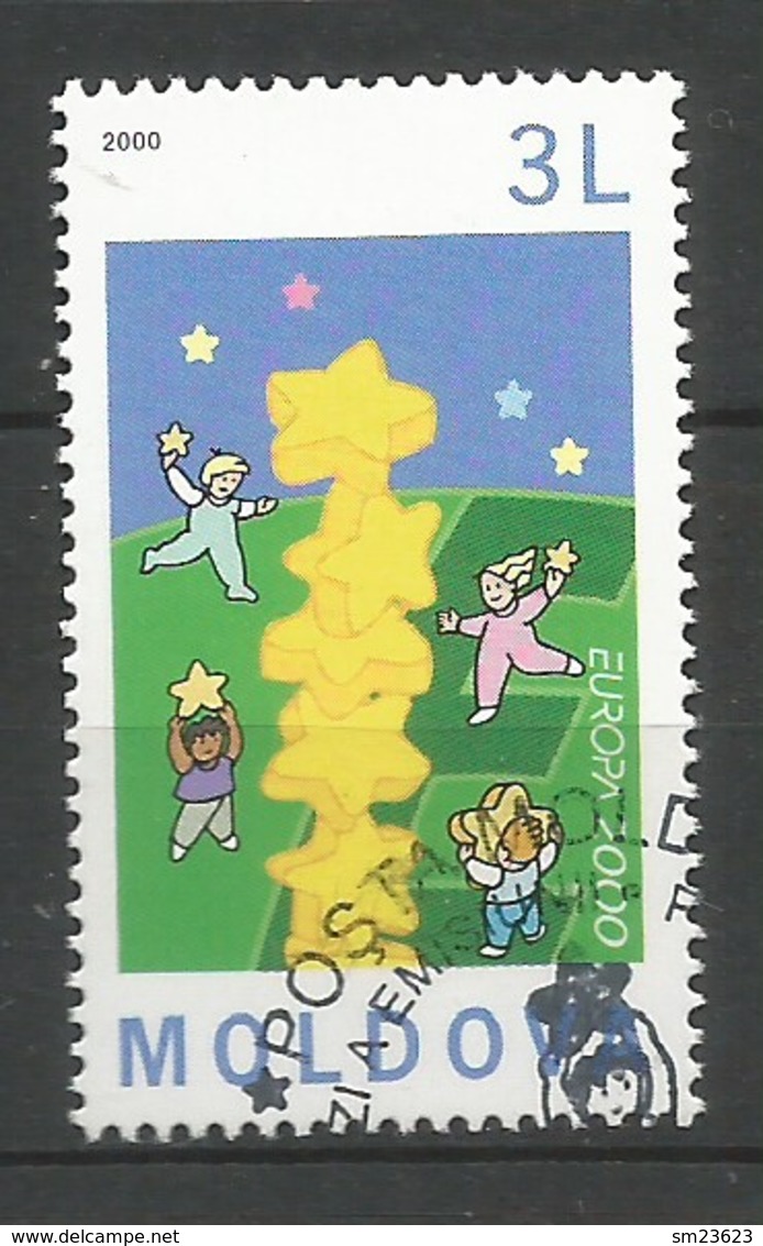 Moldawien / Moldova  2000  Mi.Nr. 363 , EUROPA CEPT - Kinder Bauen Sternenturm - Postfrisch / MNH / (**) - 2000