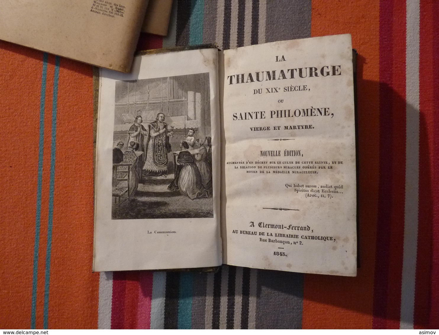 La Thaumaturgie Au XIXème Ou Sainte Philomène 1843 (P) - 1801-1900