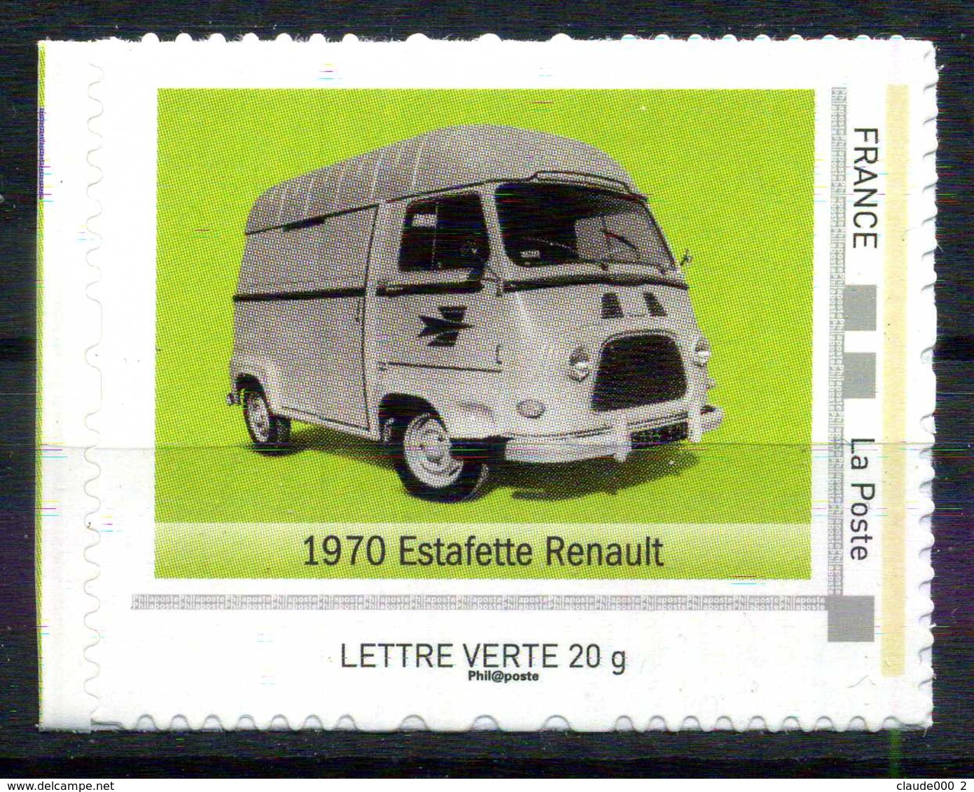 1970 ESTAFETTE RENAULT Adhésif Neuf ** . Collector " L'AUTOMOBILE DANS L'HISTOIRE DE LA POSTE " - Collectors
