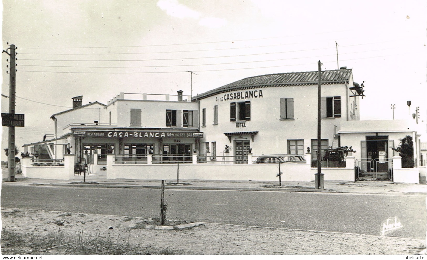 PYRENNEES ORIENTALES 66.LE BARCARES SUR MER HOTEL RESTAURANT LE CASA BLANCA R.ROCHER PROPRIETAIRE - Autres & Non Classés