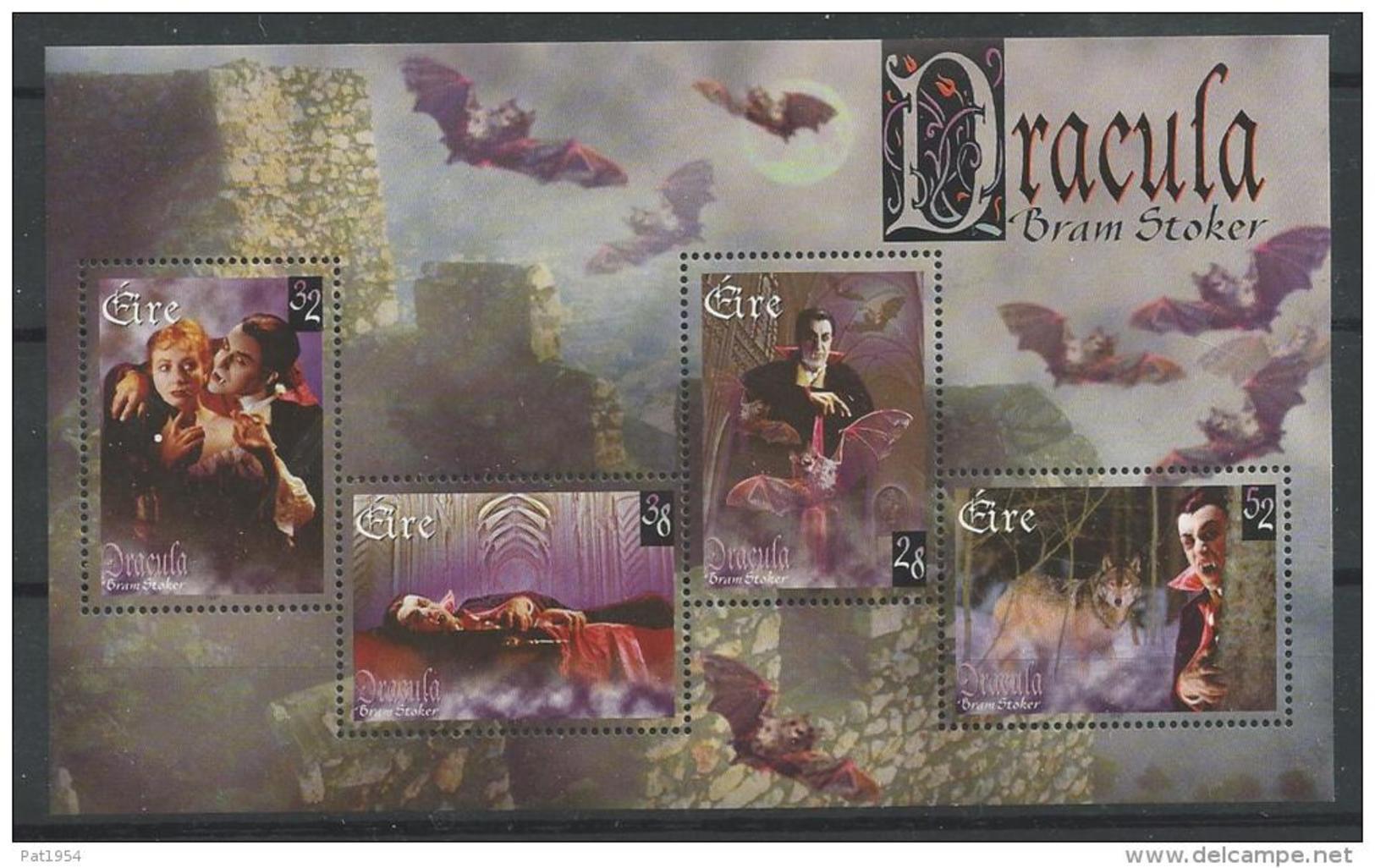 Irlande 1997 Bloc  N°26 Centenaire De Dracula - Blocks & Sheetlets