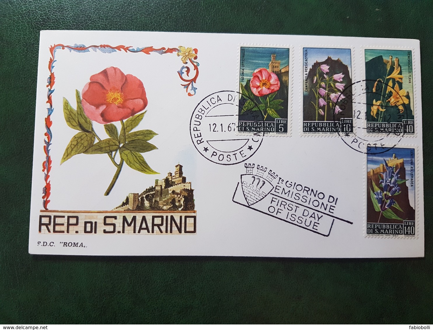 (36295) F.D.C. SAN MARINO  1967 - FDC