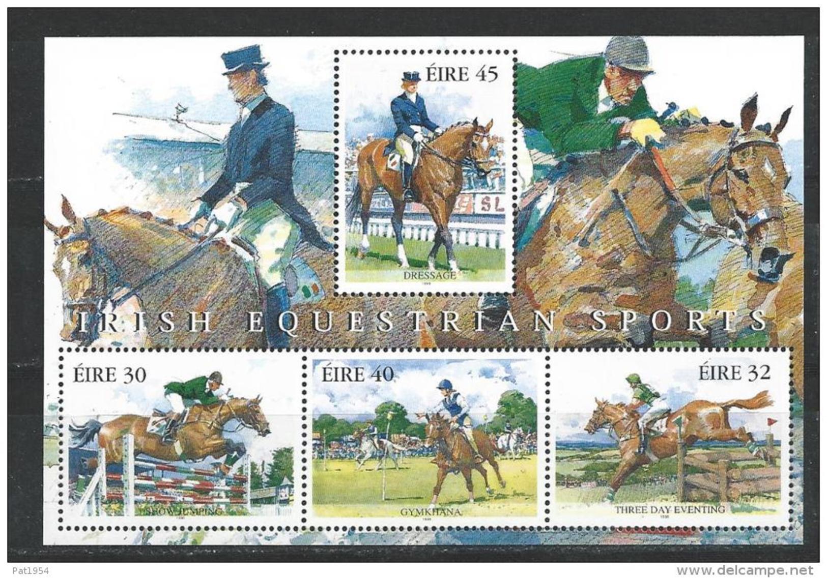 Irlande 1998 Bloc  N°28 Sports équestres, Chevaux - Blocks & Sheetlets