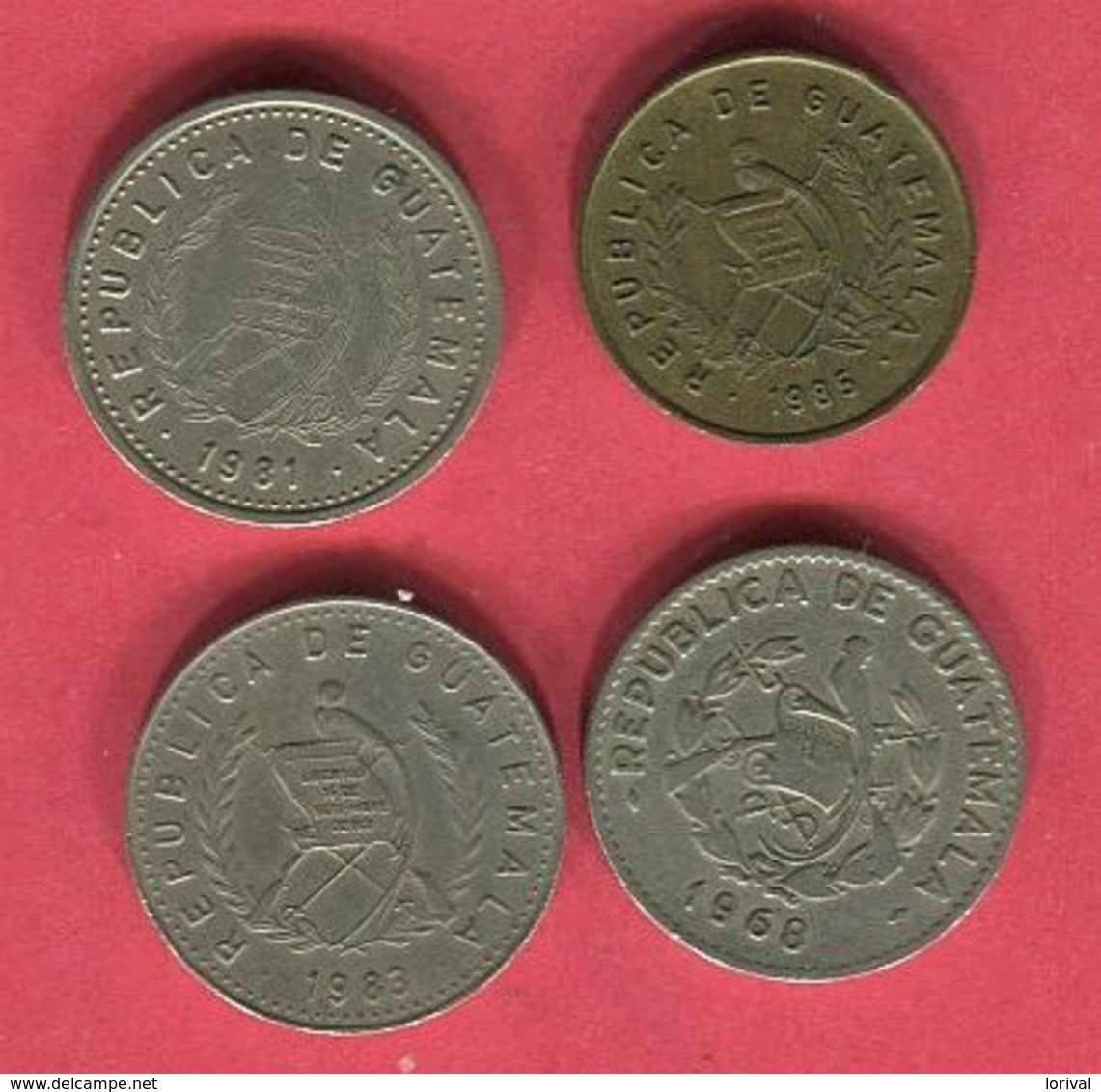 LOT 4 MONNAIES DIFFERENTES TB+ 4 - Guatemala