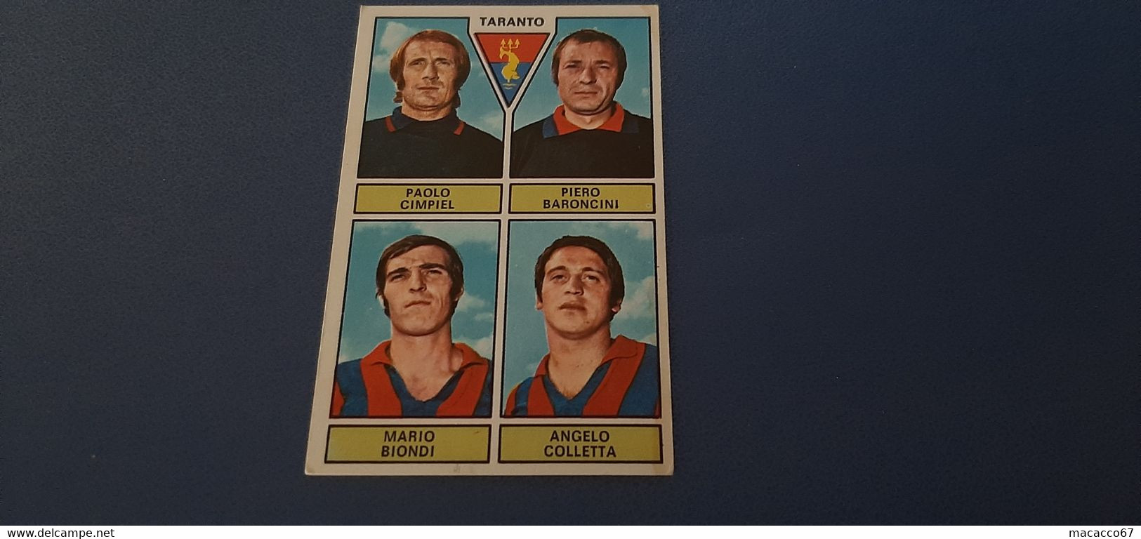 Figurina Calciatori Panini 1971/72 - Cimpiel Taranto - Edizione Italiana