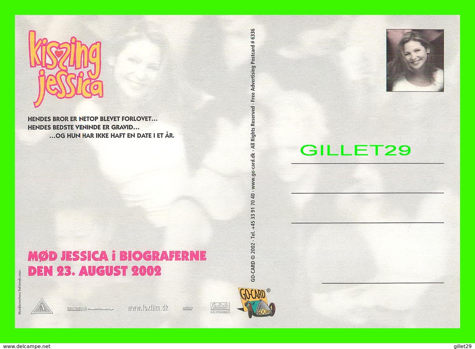 AFFICHES DE FILM - " KISSING JESSICA " AVEC Jennifer Westfeldt & Heather Juergensen EN 2002 - GO-CARD No 6336 - - Posters Op Kaarten