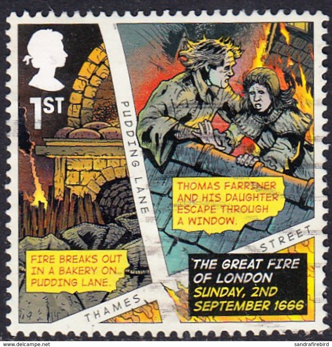 2016  350th Anniversary Of The Great Fire Of London - Fire Starts In Pudding Lane 1st SG3879 - Used Stamps