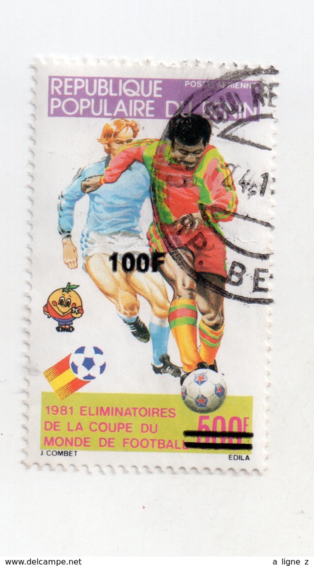 Env 1 : BENIN Surcharge Overprint Used Oblitéré : Eliminatoires De La Coupe Du Monde De Football 82 Michel 894 - Bénin – Dahomey (1960-...)