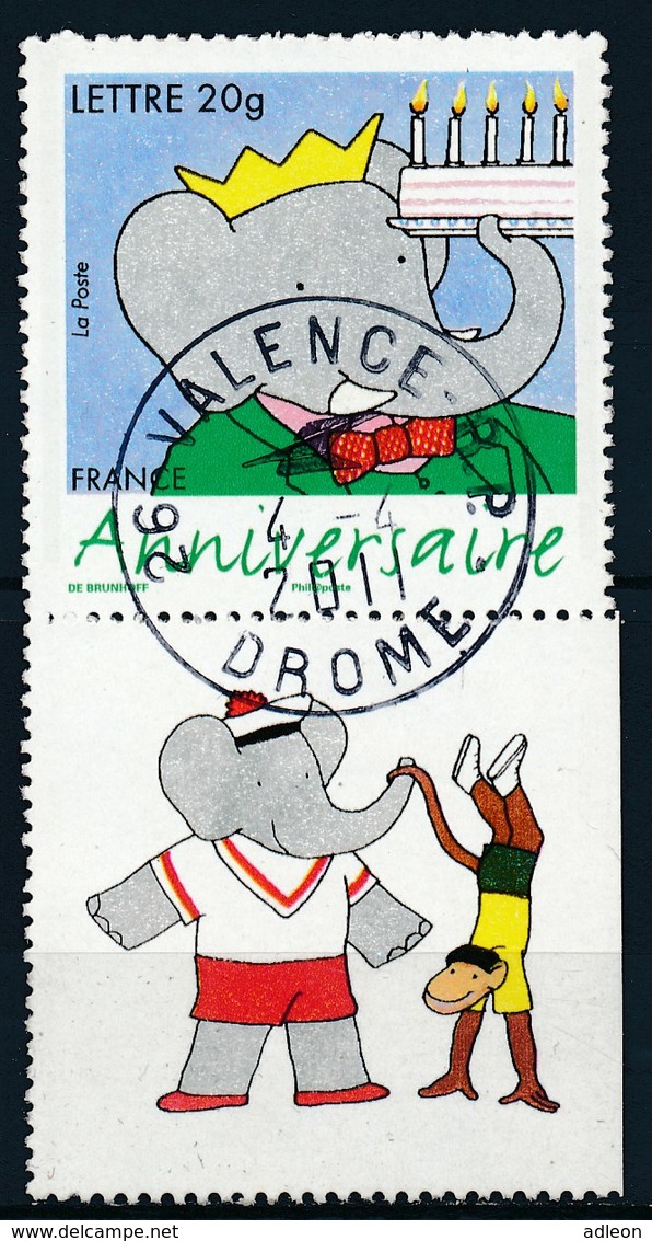 France - Timbre Pour Anniversaire - Babar YT 3927 Obl. - Oblitérés