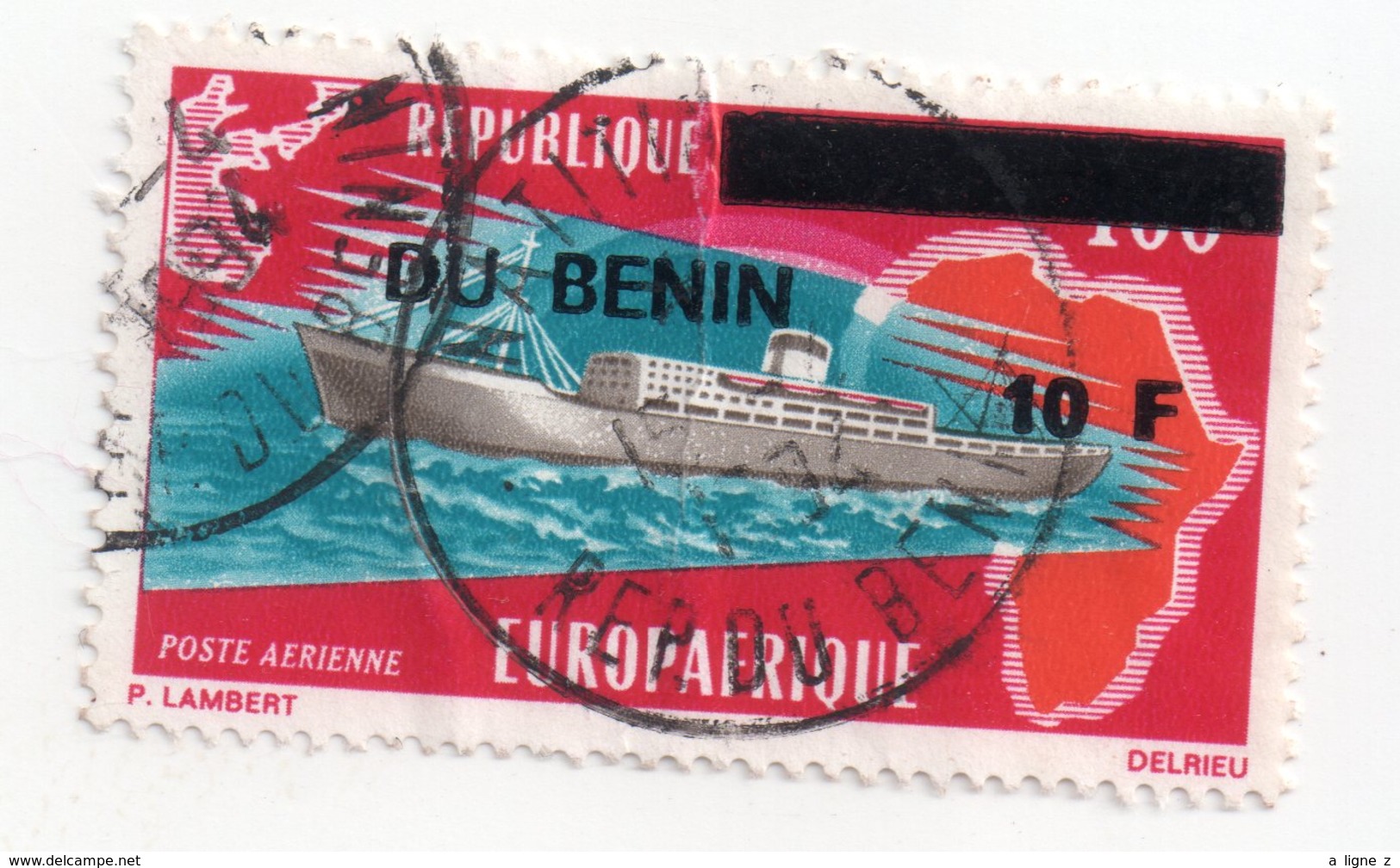 Env 1 : BENIN Surcharge Overprint Used Oblitéré : Europafrique - Bénin – Dahomey (1960-...)