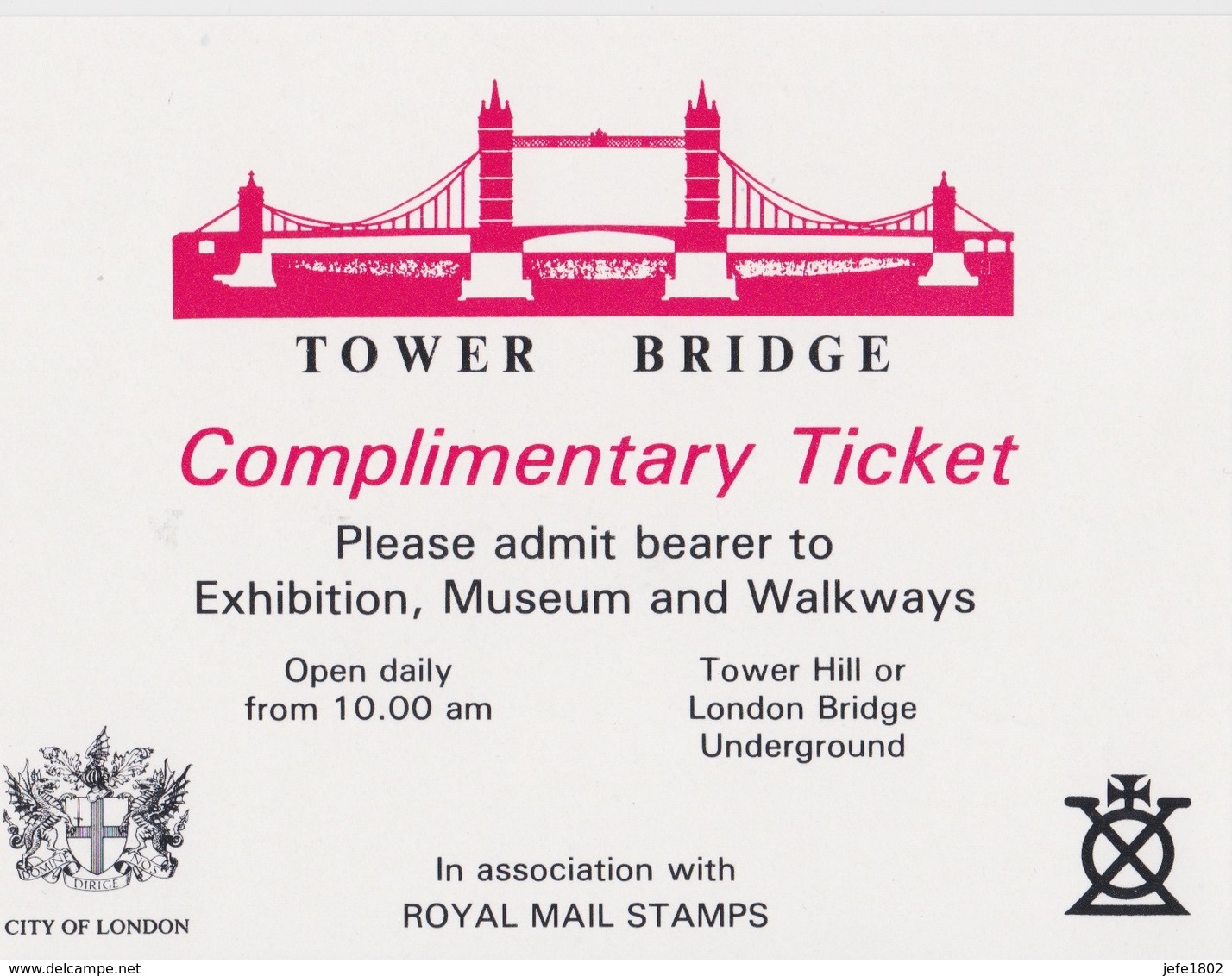 Tower Bridge - Tickets D'entrée