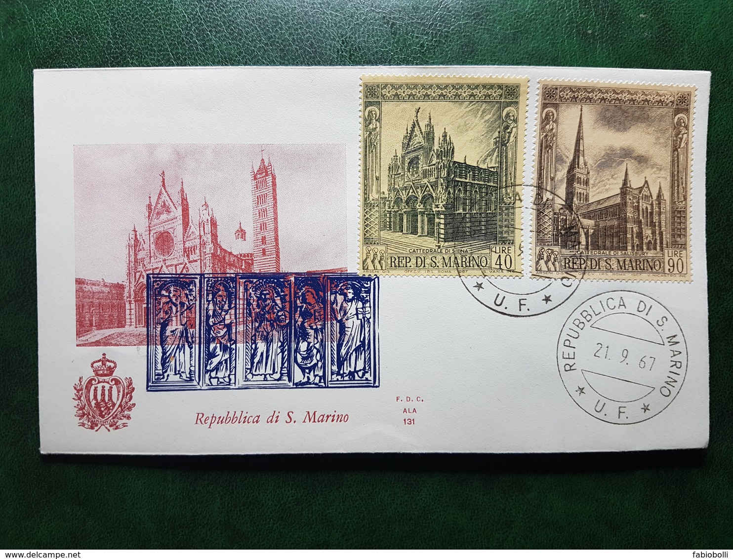 (36409) F.D.C. SAN MARINO  1967 - FDC