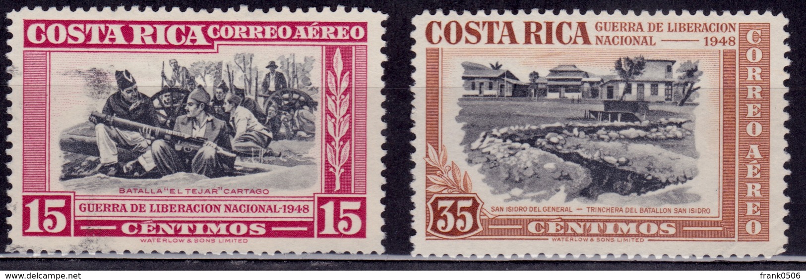 Costa Rica 1950, Airmail, 15c/35c, Sc#189/192, Used - Costa Rica
