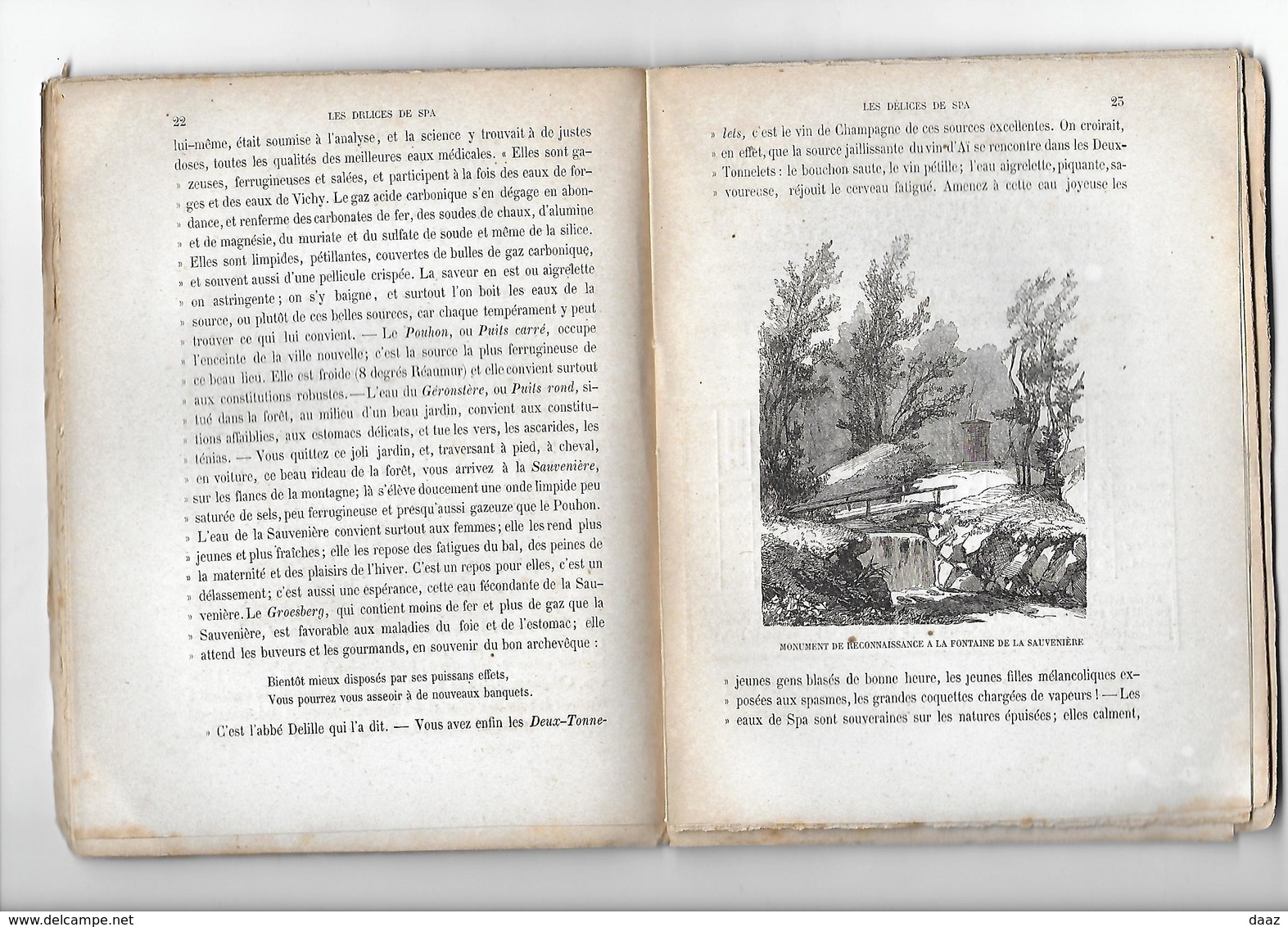 Les Délices De Spa 1847 Régionalisme - Belgien