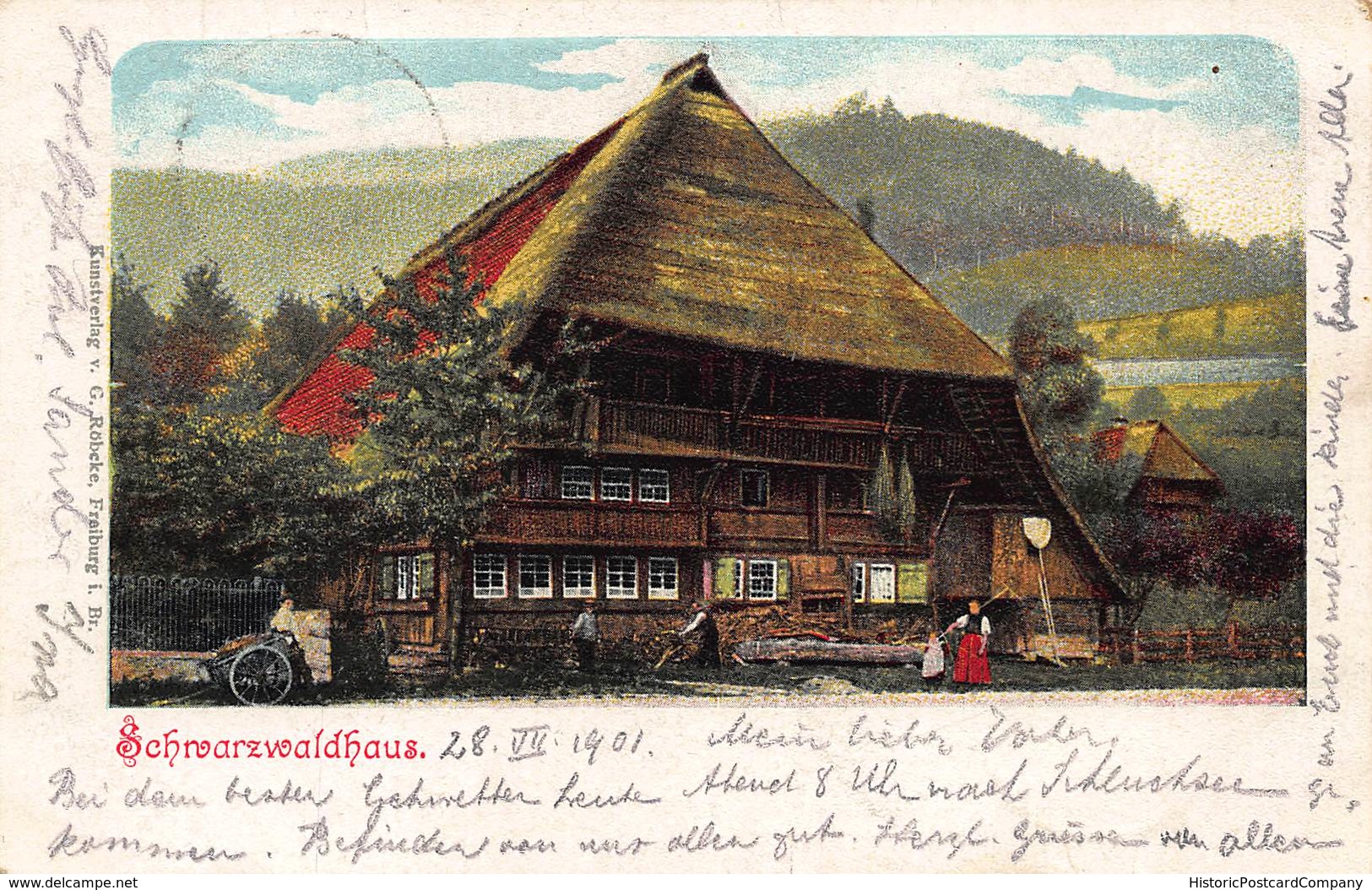 SCHWARZWALDHAUS G ROBEKE 1901 KUNTSLER POSTCARD 40494 - Other & Unclassified