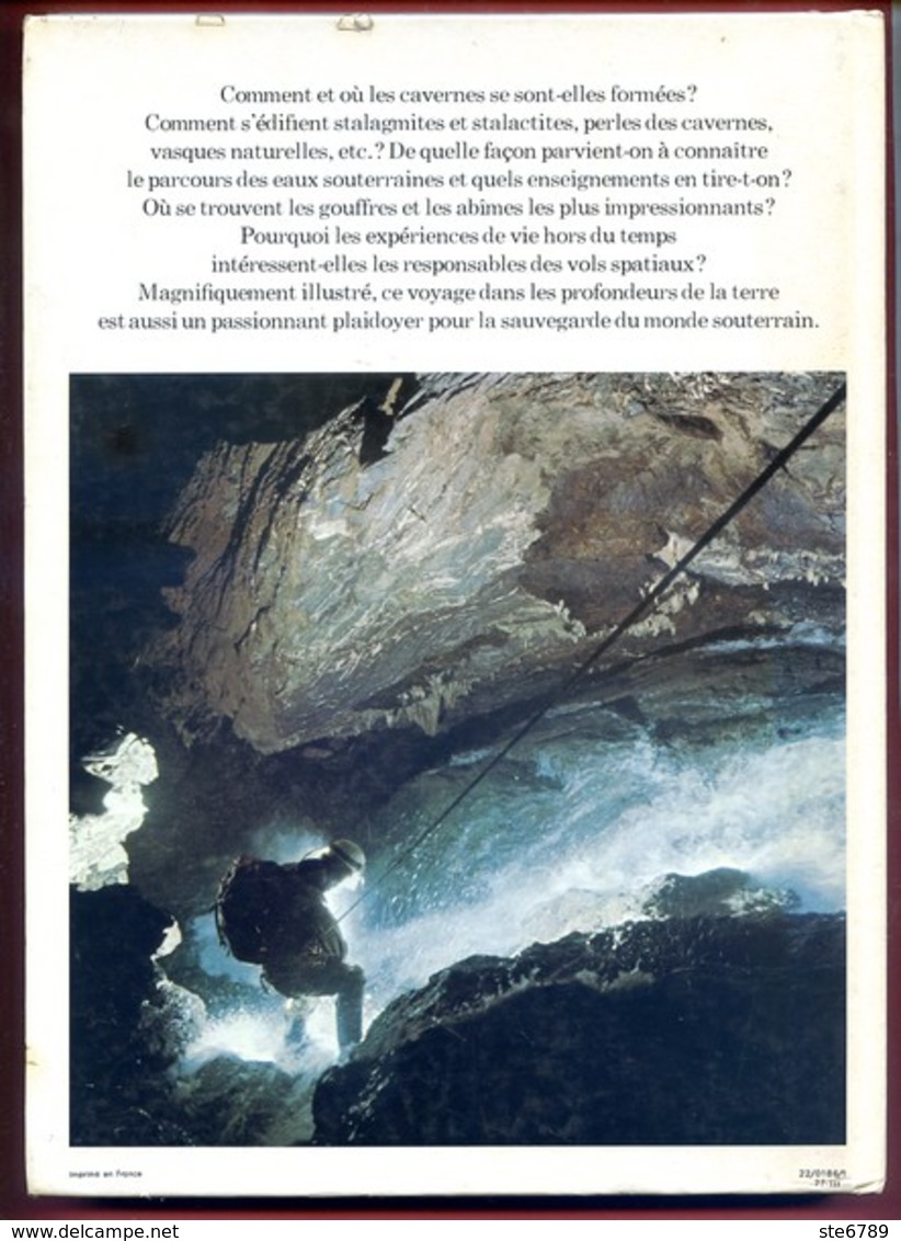 Livre Des Merveilles Sous La Terre Michel Siffre Hachette 1976 Spéléologie Grottes Gouffres - Nature
