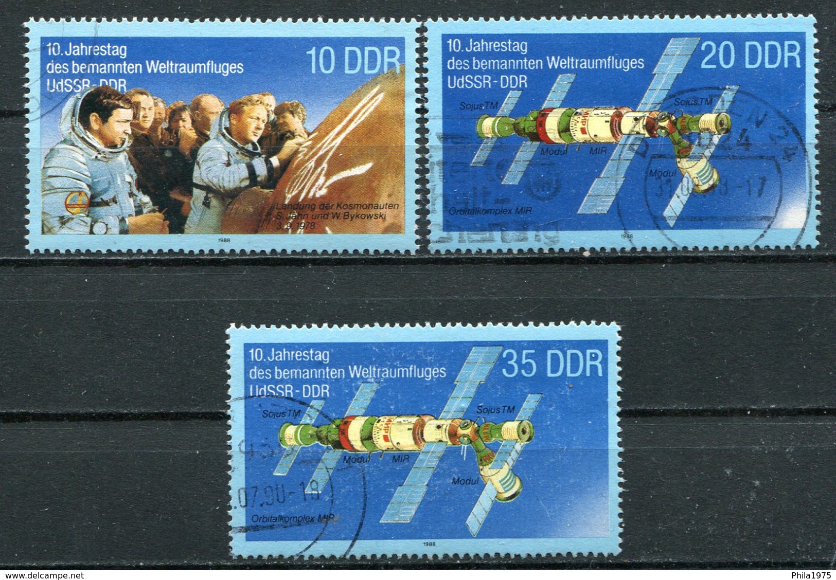 DDR Michel-Nr. 3190-3192 Gestempelt - Gebraucht