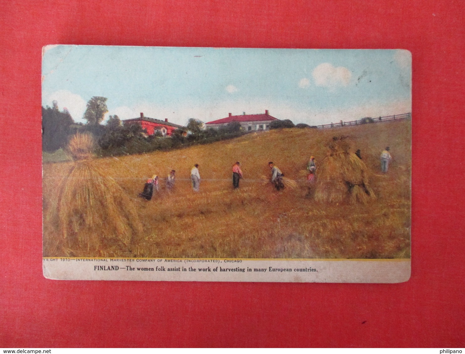 Finland      Women Assist In Work Of Harvesting         Ref 3325 - Finland