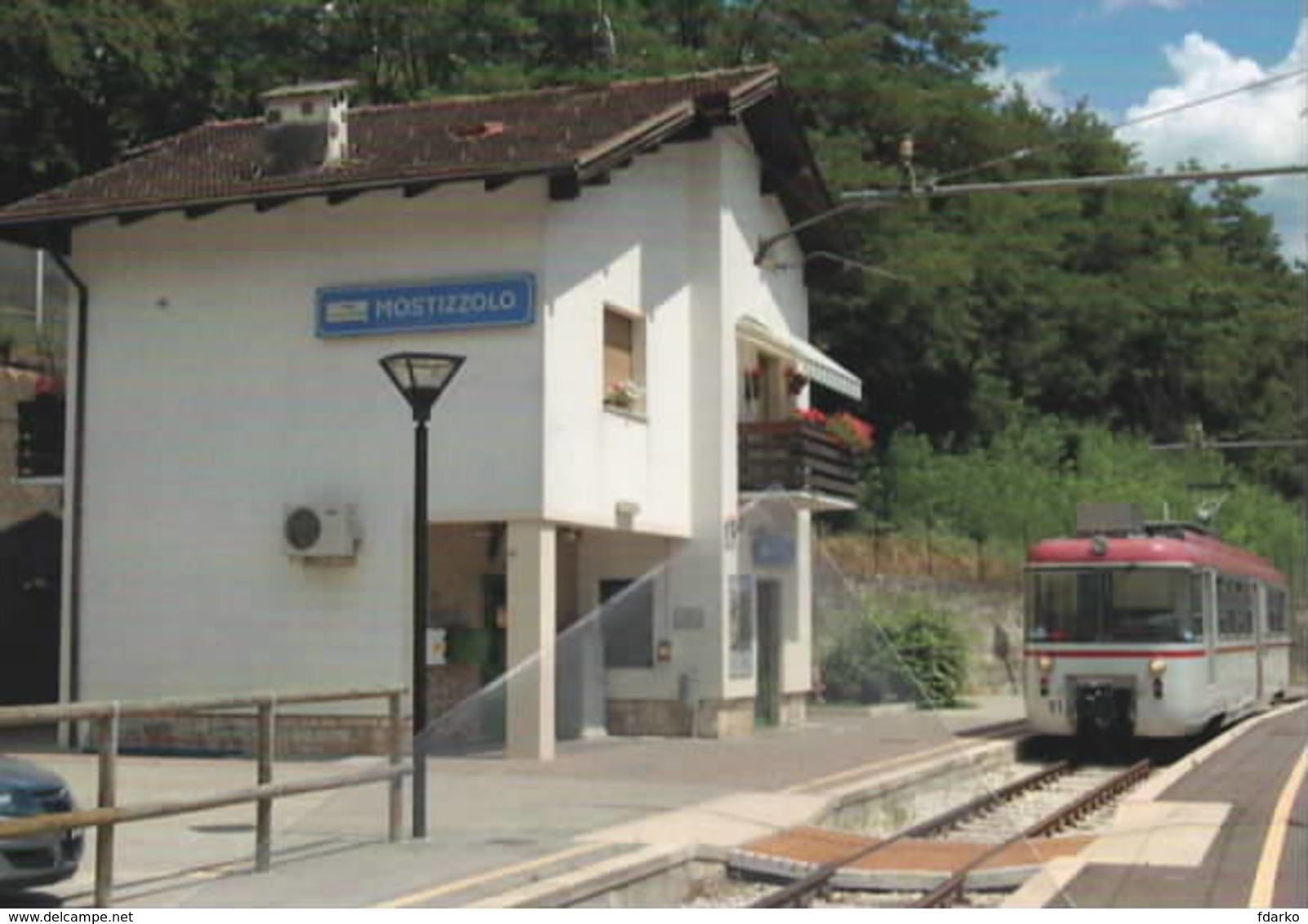 669 Treno TT - EL 01 Stanga-TIBB Stazione Di Mostizzolo Trento Railroad Train Railways FS - Treni