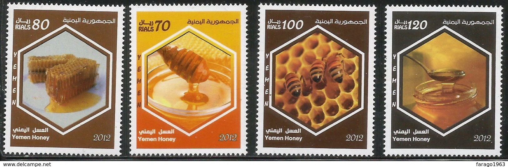 2012 2013 Yemen Bees Honey  Complete Set Of 4  MNH - Abeilles