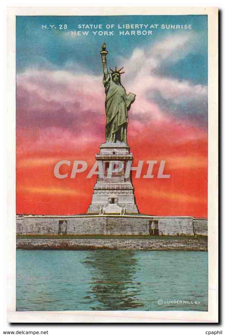 CPM Grand's Tomb Riverside Drive New York Statue Of Liberty At Sunrise New York Harbor - Sonstige & Ohne Zuordnung